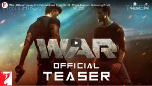 War | Official Teaser | Hrithik Roshan | Tiger Shroff | Vaani Kapoor | Releasing 2 Oct